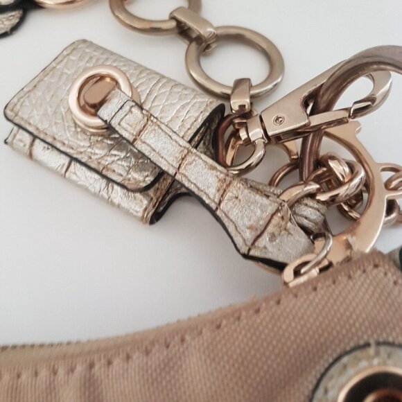 Y2K Vintage GUESS USA Purse Bag Washed Jeans Canvas Faux Leather Strap Logo RARE - Picture 12 of 16